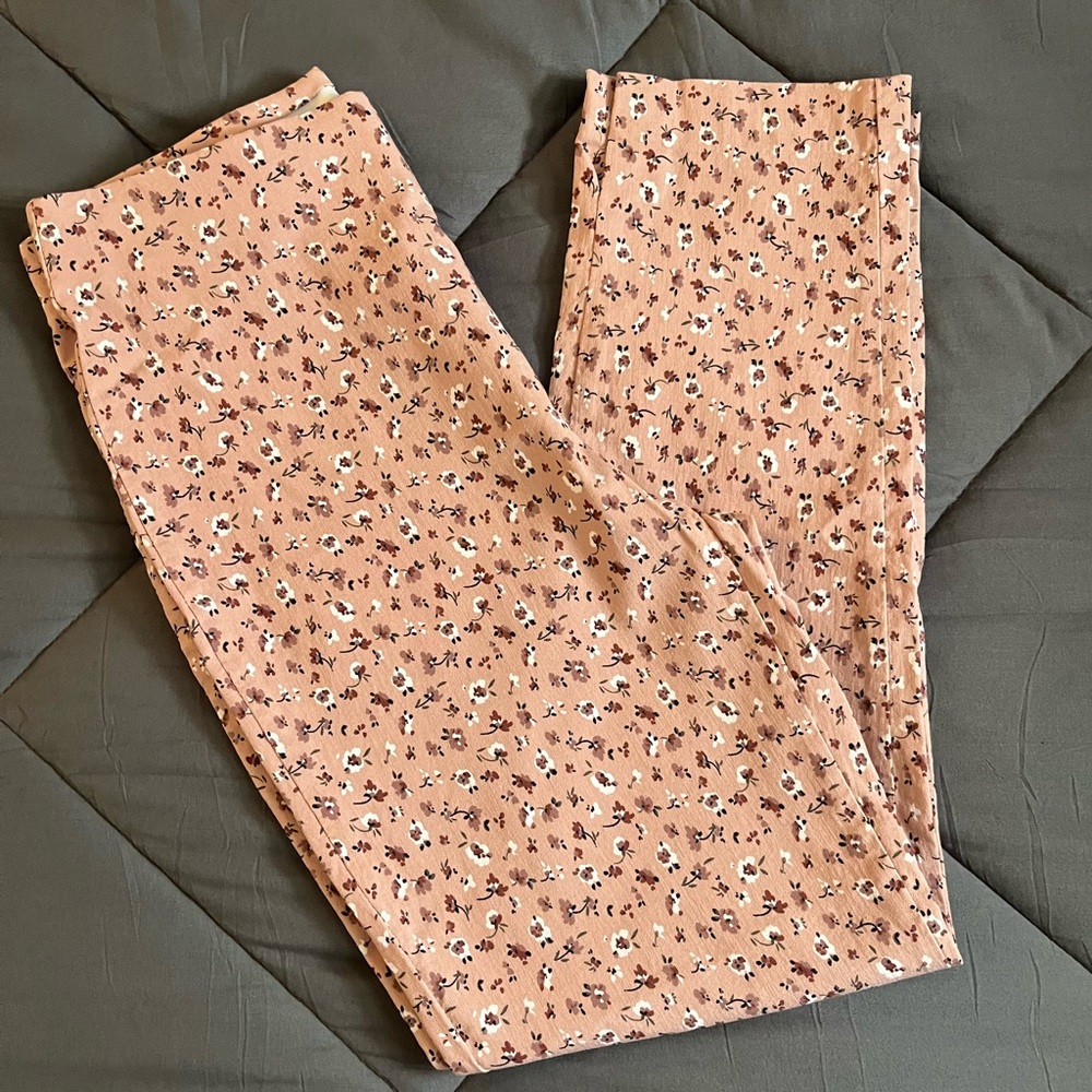 NWOT Women's JULES & LEOPOLD Millennium Pink Floral Ankle Length Pants. Size: S - Picture 2 of 8